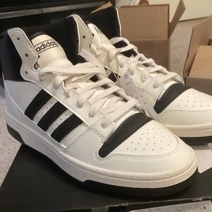 Adidas Women's Break Start Mid Top, White/Black/Cloud White, 11